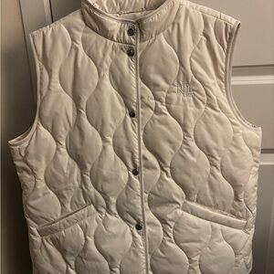 Ralph Lauren Cream Quilted Vest